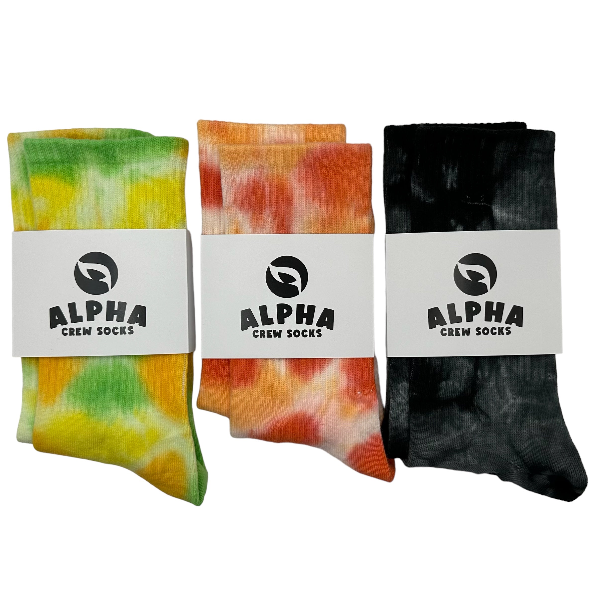 Tie-Dye Unisex Crew Socks | Tie-Dye Crew Socks | ALPHA