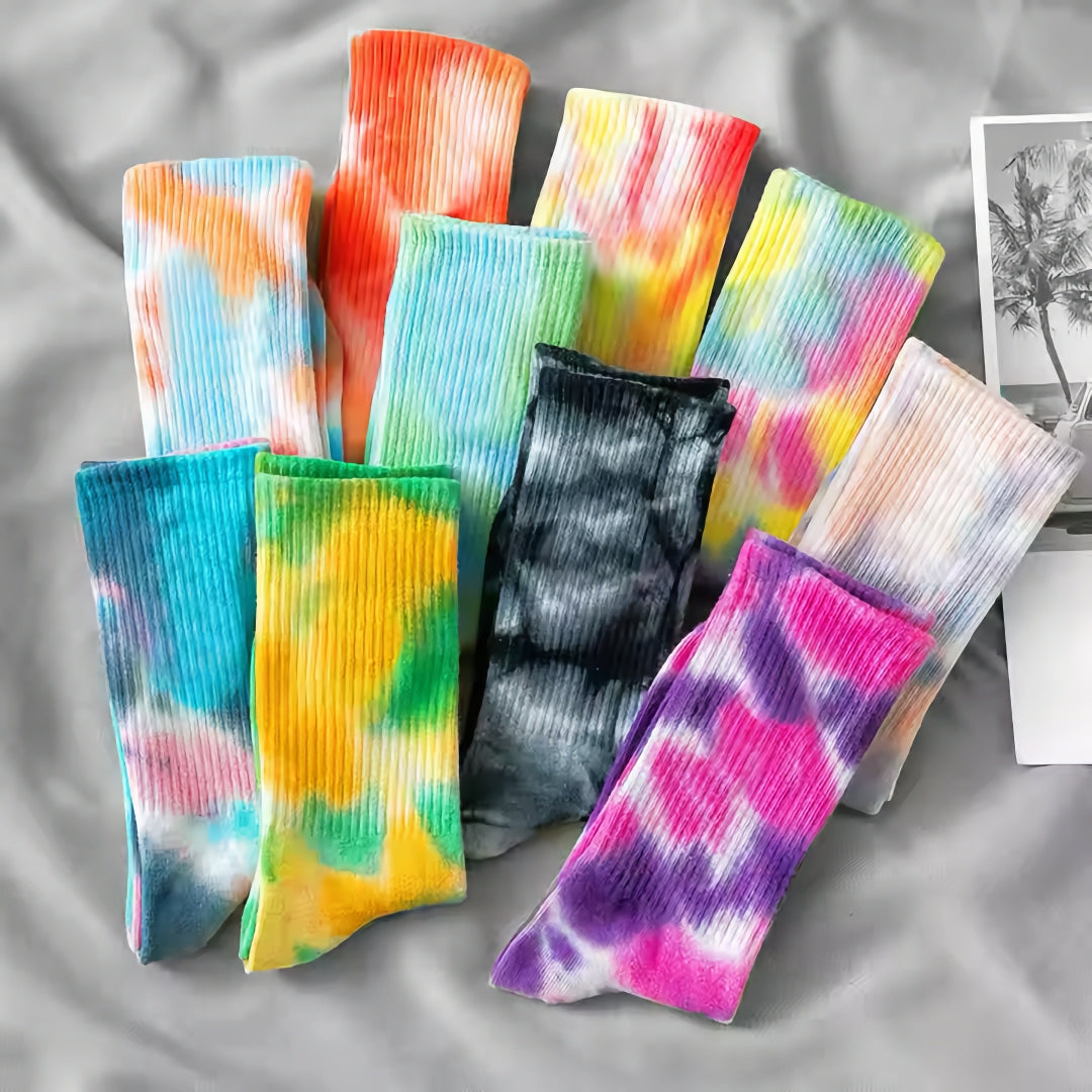 Tiedye Unisex Crew Socks